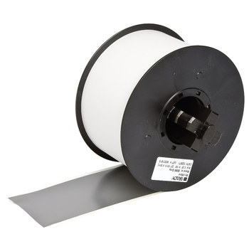 Picture of Brady Gray Indoor / Outdoor Vinyl Thermal Transfer 113219 Continuous Thermal Transfer Printer Label Roll (Main product image)