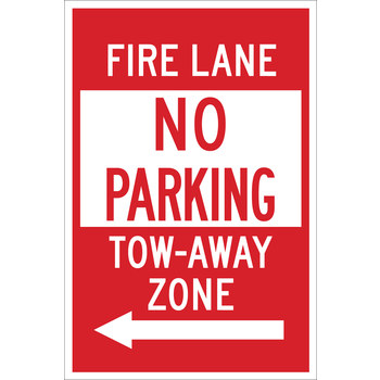 Picture of Brady B-555 Aluminum Rectangle White English Parking Restriction, Permission & Information Sign part number 124350 (Main product image)