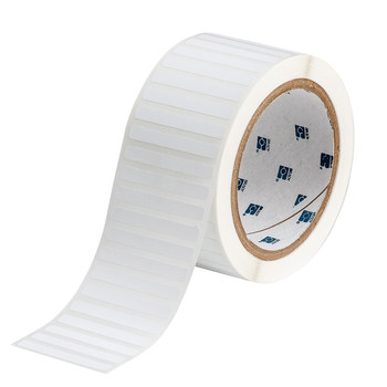 Picture of Brady White Tamper-Evident Vinyl Thermal Transfer THT-15-351-2.5 Die-Cut Thermal Transfer Printer Label Roll (Main product image)