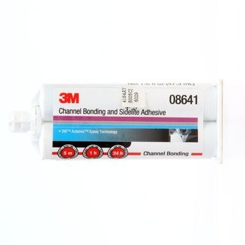3M 08641 Black Two-Part Epoxy Adhesive - Base & Accelerator (B/A) - 50 ml Cartridge