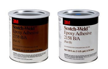 3M Scotch-Weld 2158 Gray Two-Part Epoxy Adhesive, Base & Accelerator (B ...