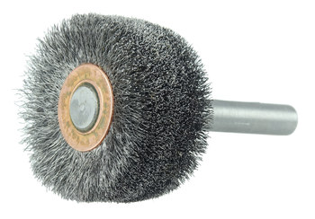 Weiler Bore-Rx 17214 Wheel Brush - 2 in Dia - Crimped Steel Bristle