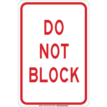 Picture of Brady B-555 Aluminum Rectangle White English Stop Signs, Traffic Control Signs & Banners Sign part number 129576 (Main product image)