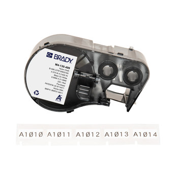 Picture of Brady Black on White Nylon Thermal Transfer M4-130-499 Aggressive Adhesive Multi-Purpose Labels (Main product image)