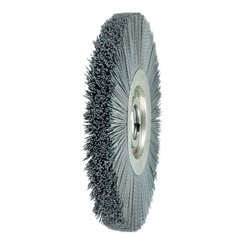 Weiler Nylox 83715 Wheel Brush - 12 in Dia - Crimped Nylon Bristle