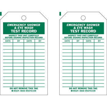Picture of Brady Green on White Laminated, Metal Grommet, Write-On Polyester / Paper General Inspection 86508 General Inspection Tag (Main product image)