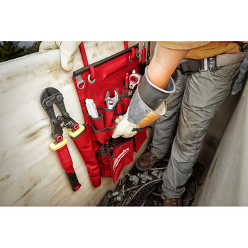 Milwaukee Red Vinyl Compact Aerial Tool Apron - 23.62 Length - 18.0 Wide - 48-22-8291