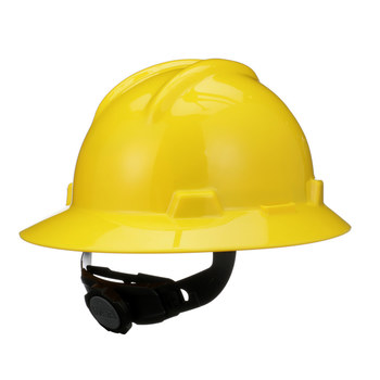 YELLOW THERMOPLASTIC SUPERLECTRIC HARD HAT W/