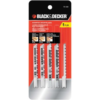 Black+Decker 75-530 Jig Saw Blade Kit, 5 -Piece