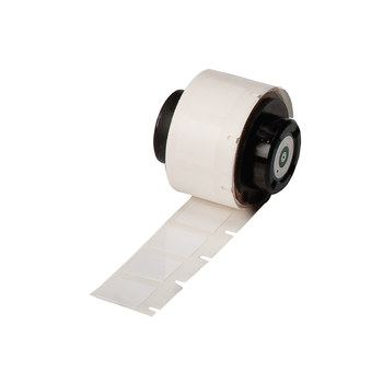 Picture of Brady White Tamper-Evident Vinyl Thermal Transfer PTL-17-351 Die-Cut Thermal Transfer Printer Label Roll (Main product image)