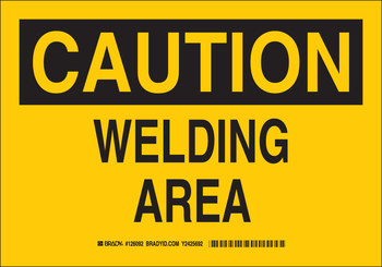 Picture of Brady B-401 Polystyrene Rectangle Yellow English Equipment Safety Sign part number 126091 (Main product image)