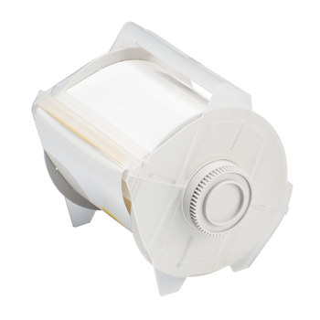Picture of Brady White Magnetic Indoor / Outdoor Polyester Thermal Transfer 76714 Continuous Thermal Transfer Printer Label Roll (Main product image)