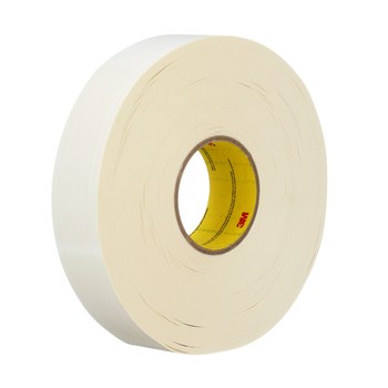 3M R3287 White Splicing Tape - 72 mm Width x 55 m Length - 5.5 mil Thick - Kraft Paper Liner - 17662