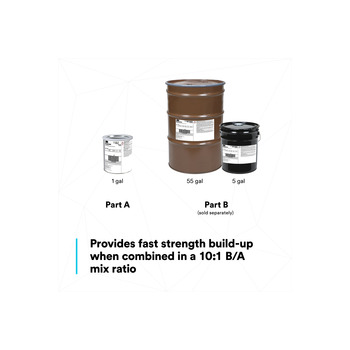 3M Scotch-Weld 7100234571 Gray Accelerator (Part A) Acrylic Adhesive - 5 gal Pail - 40863