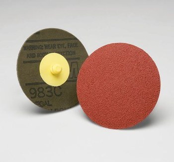 3M Cubitron 983C Roloc TR Quick Change Disc 22351 - 3 in - Ceramic - 80 - Medium