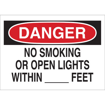 Picture of Brady B-302 Polyester Rectangle White English No Smoking Sign part number 88380 (Main product image)