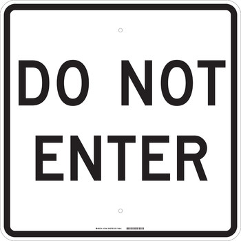 Picture of Brady B-120 Fiberglass Reinforced Polyester Square White English Restricted Area Sign part number 75094 (Main product image)