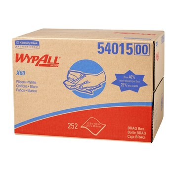 Kimberly Clark Wypall X60 Wischtücher BRAG Box blau 1-lagig 200 Tücher Putztuch 