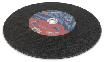 Weiler Tiger Cutting Wheel 57092 - Type 1 - Straight Wheel - 14 in - A/O Aluminum Oxide AO - 36 - T