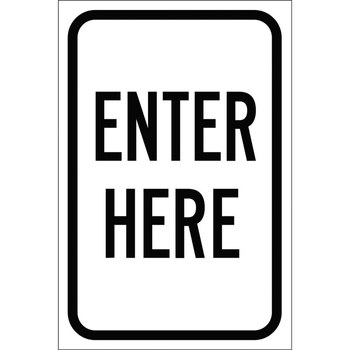 Picture of Brady B-959 Aluminum Rectangle White English Stop Signs, Traffic Control Signs & Banners Sign part number 115243 (Main product image)