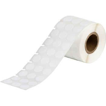Picture of Brady White Nylon Thermal Transfer THT-144-499-1.5-SC Die-Cut Thermal Transfer Printer Label Roll (Main product image)
