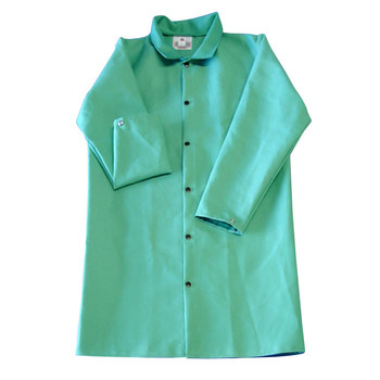 Picture of Chicago Protective Apparel Green Large FR-7A Cotton/Proban Welding Coat (Main product image)