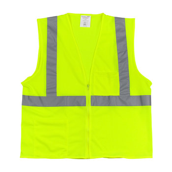 PIP High-Visibility Vest 302-0702Z-LY/L - Size Large - Lime Yellow - 23917