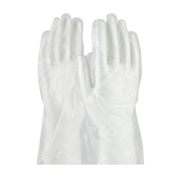 Picture of PIP Ambi-dex 65-553 Clear Medium Polyethylene Disposable Gloves (Main product image)