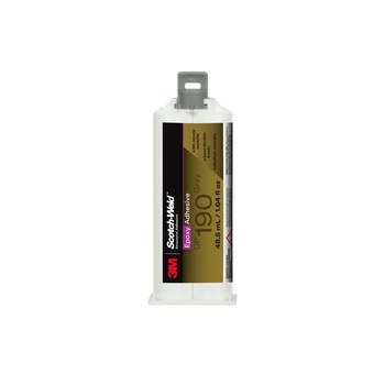 3M Scotch-Weld 190 Gray Two-Part Epoxy Adhesive - Base & Accelerator (B/A)  - 48.5 ml Cartridge - 08992