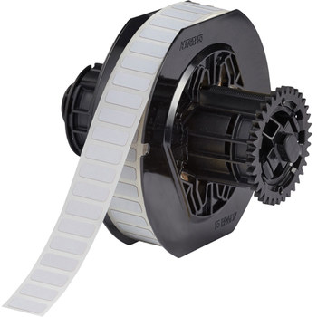 Brady UltraTemp B33-46-717 Die-Cut Printer Label Roll - 0.95 in x 0.25 in - Polyimide - White - B-717 - 91164