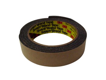 3M 4314 Gray Single Sided Foam Tape - 1/4 in Width x 18 yd Length - 1/4 in Thick - 67469