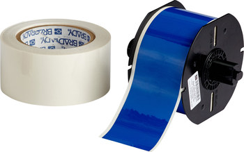 Picture of Brady ToughStripe Gloss Blue Indoor Polyester Thermal Transfer B30C-2250-483BL-KT Printable Floor Marking Tape with Overlaminate (Main product image)