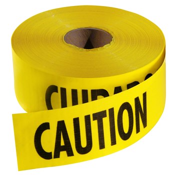 Milwaukee Barricade Tape 71-1001, 3 in x 1000 ft, Yellow/Black