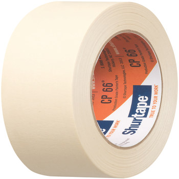 Shurtape CP 66 Natural Masking Tape - 36 mm Width x 55 m Length