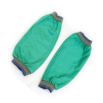 Picture of Chicago Protective Apparel Blue/Green FR Cotton Welding Sleeve (Main product image)