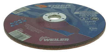 Weiler Tiger Ceramic Depressed-Center Grinding Wheel 68388 - 7 in - Ceramic - 24 - T