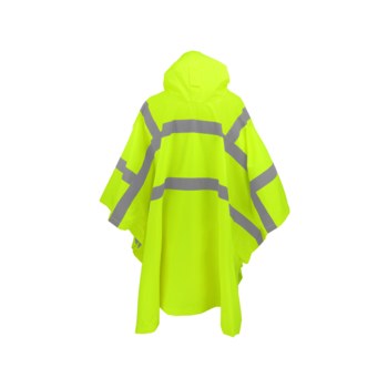Global Glove High-Visibility Rain Poncho GLO-850 - Size Universal - High-Visibility Yellow/Green - 29382