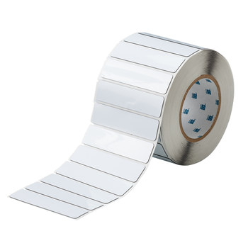 Picture of Brady White Polyester Thermal Transfer THTEP-174-593-.5 Die-Cut Thermal Transfer Printer Label Roll (Main product image)