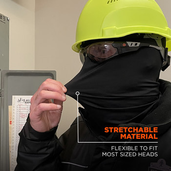 Ergodyne N-Ferno 6832 Black Polyester/Spandex Balaclava - 720476-16832