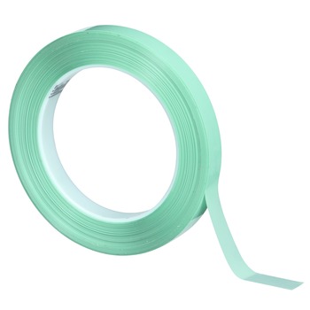 3M 7100167281 Green Masking Tape - 1/2 in Width x 72 yd Length