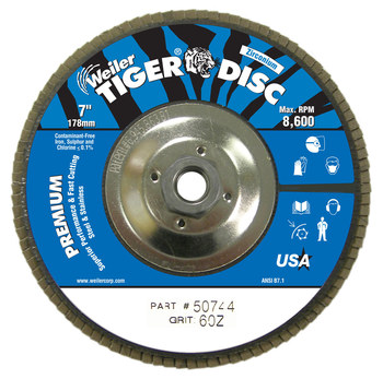 Picture of Weiler Tiger Flap Disc 50745 (Main product image)