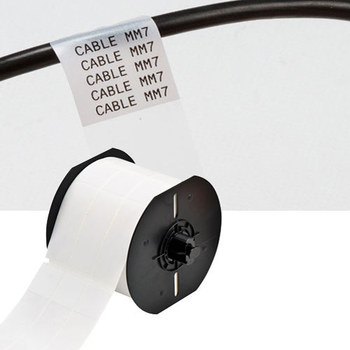 Picture of Brady White Polyimide Thermal Transfer B33-43-478 Die-Cut Thermal Transfer Printer Label Roll (Main product image)