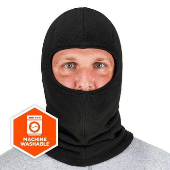 Ergodyne N-Ferno 6893Z Black Universal Fleece Cold Weather Balaclava Hood - 720476-16894