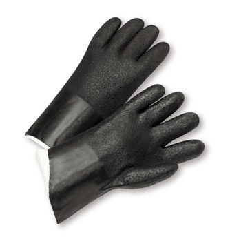 Picture of West Chester Black 10 PVC Supported Chemical-Resistant Gloves (Main product image)