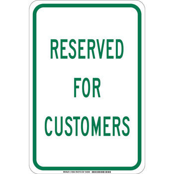 Picture of Brady B-959 Aluminum Rectangle English Parking Restriction, Permission & Information Sign part number 75276 (Main product image)
