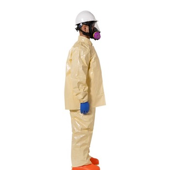 DuPont Tychem Bib Overall and Jacket Combo 6000 SFR FS750TLTMD000400 - Size Medium - Tychem 6000 SFR - Light Tan