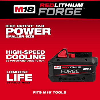 Milwaukee M18 FORGE XC8.0 Battery Pack 48-11-1881 - 8