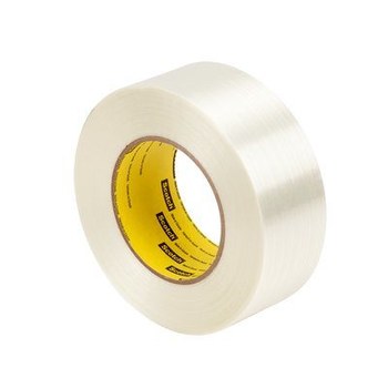 3M Scotch 8988 Clear Filament Strapping Tape - 18 mm Width x 55 m Length - 6.9 mil Thick - 40052
