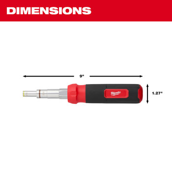 Milwaukee Standard Multi-Nut Driver - Steel - 9 in - 84646