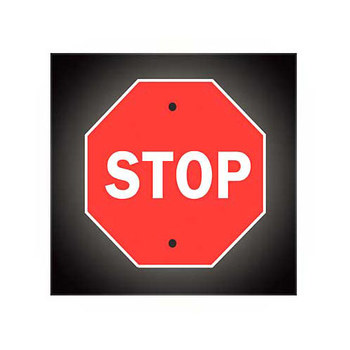 Picture of Brady B-959 Aluminum Octagon Red English Stop Signs, Traffic Control Signs & Banners Sign part number 95045 (Main product image)